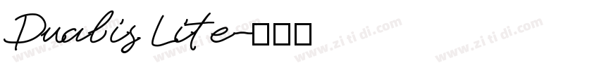 Dualis Lite字体转换
